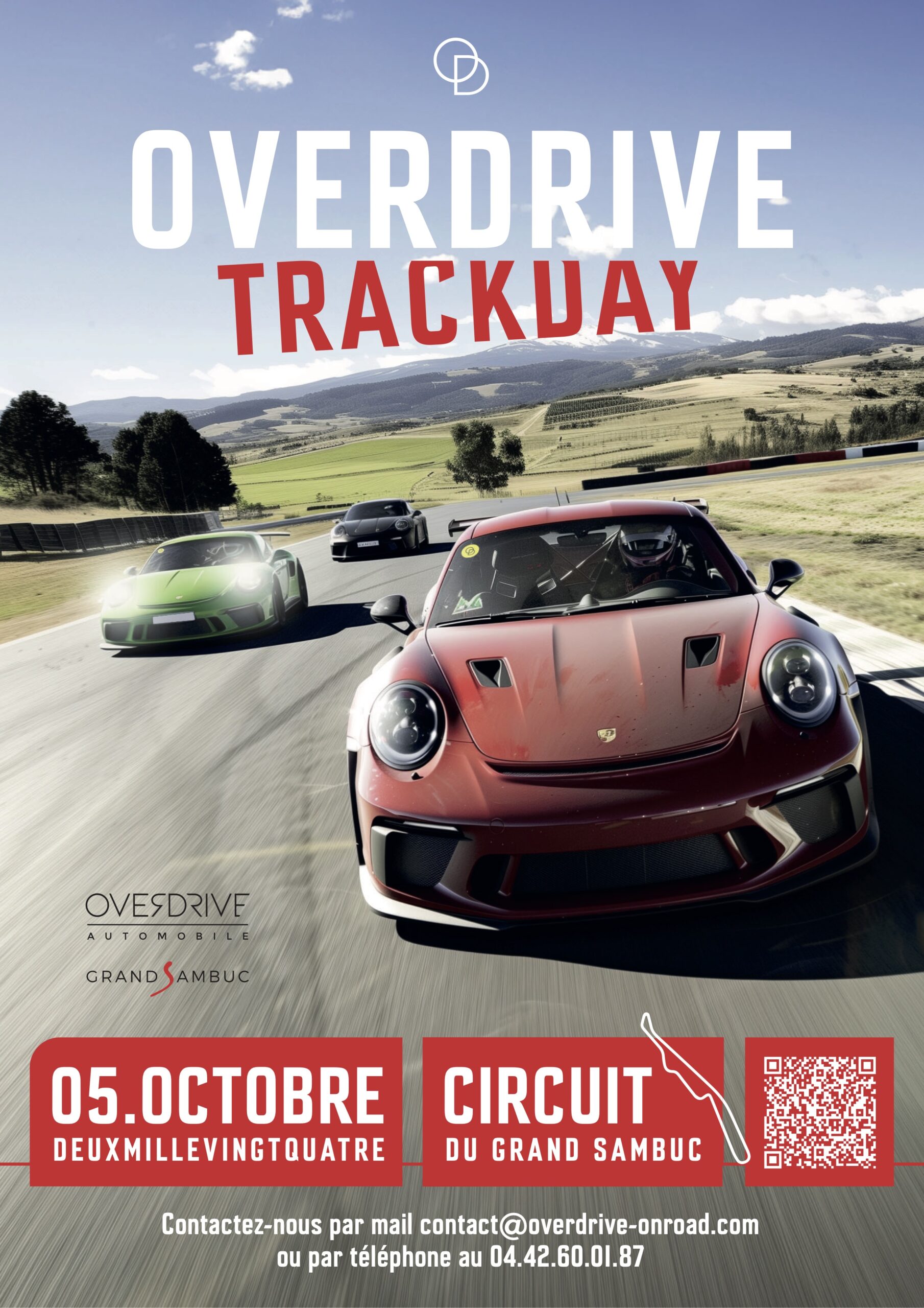 affiche du trackday overdive du 5 octobre 2024