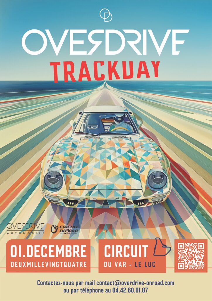 affiche du trackday overdive du 1er decembre 2024